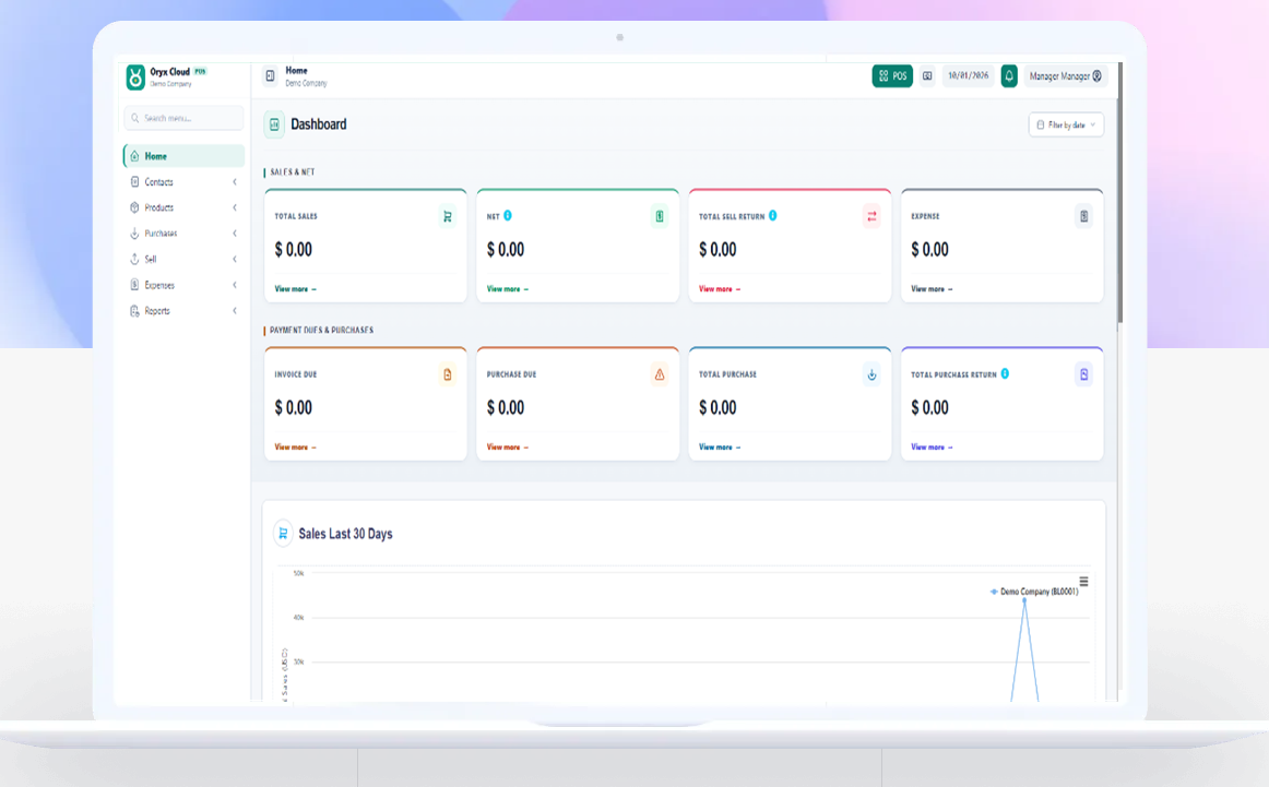 Oryx Cloud POS
