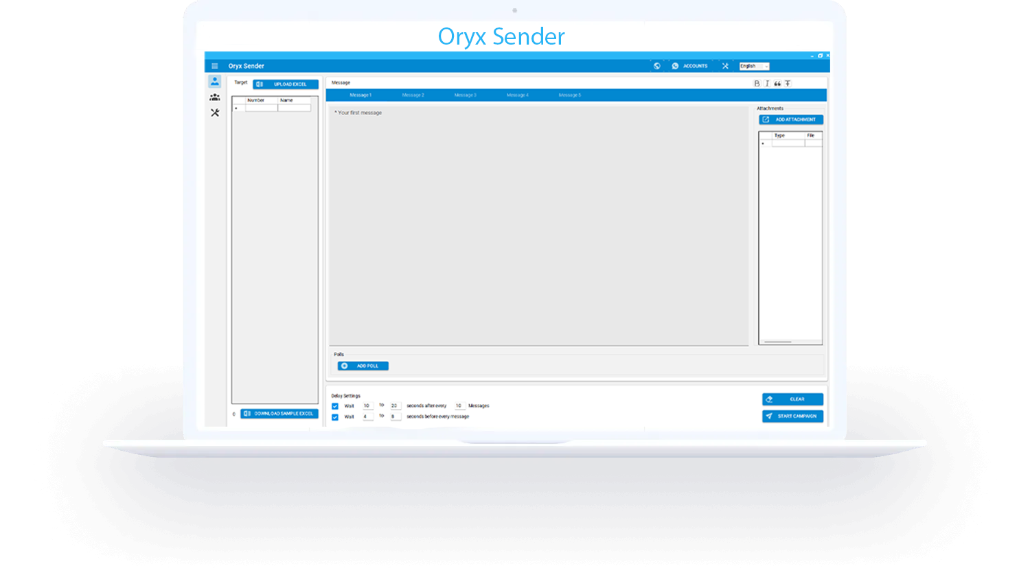 Oryx WhatsApp Sender